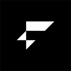 A modern, dynamic logo forming the letter 