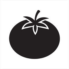 tomato stencil icon vector illustration
