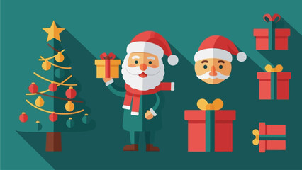 Cartoon Christmas Stickers Collection