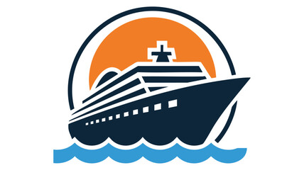Obraz premium Cruise ship icon graphic design