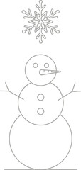 Snowman winter snow snowflake christmas holiday cold season december ice fun