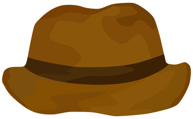 シンプルな帽子のイラスト ベクター素材