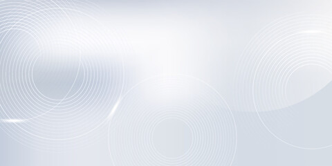 Abstract grey background with dynamic circle lines.