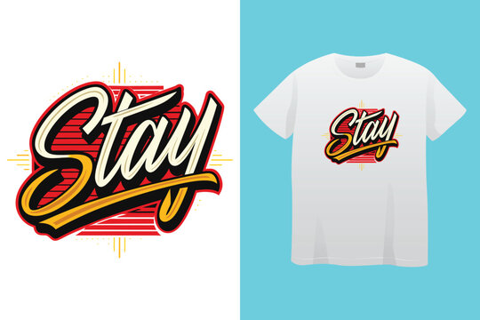 Motivational t shirt design always never give up stay strong silhouette