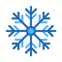 Blue snowflake graphic design on black background vector image