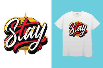 Motivational t shirt design always never give up stay strong silhouette