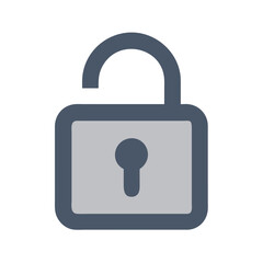 Unlocked padlock icon on a dark background symbolizes freedom
