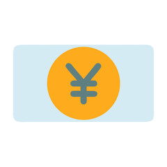 Obraz premium Flat graphic illustration of Japanese Yen currency note