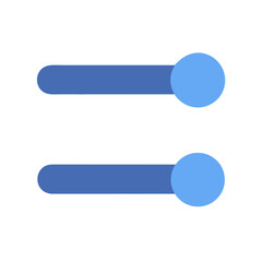 Obraz premium Flat design slider controls on black background stock image