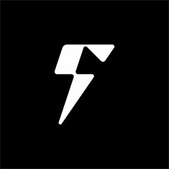 Futuristic, elegant monogram where 