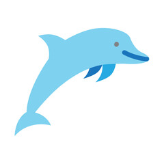 Dolphin Vector Flat Icon Design