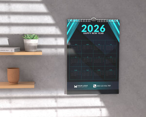 all quarterly calendar template for 2026 in a classic minimalist style