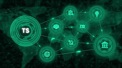 Futuristic network connection concept technology and globalization - Powered by Adobe