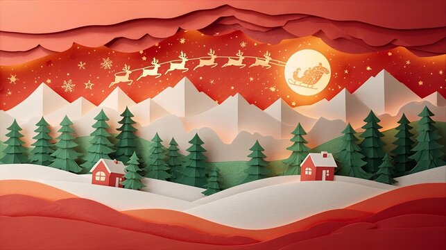 santa claus on the roof of house