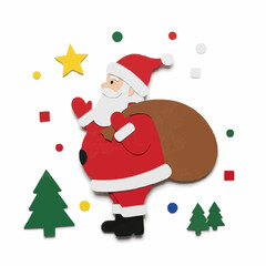 Handmade Santa Claus with Gift Bag