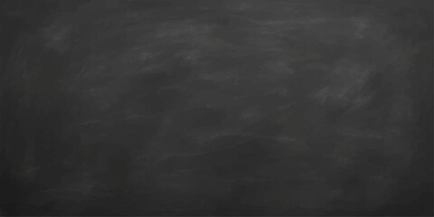 Old blank dark chalkboard texture design surface with chalk grunge wall backdrop