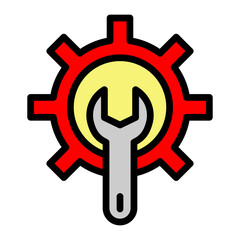 Mechanical ToolSet Filled Icon Design