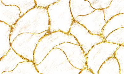 Abstract golden chain link pattern on white background