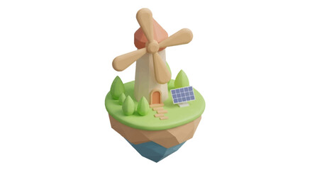 Colorful Easter eggs in a wooden basket with household cleaning equipment nearby