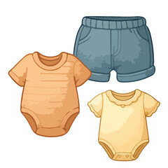 Simple beige short-sleeve bodysuit
Best for: organic brands, mockups, neutral collections