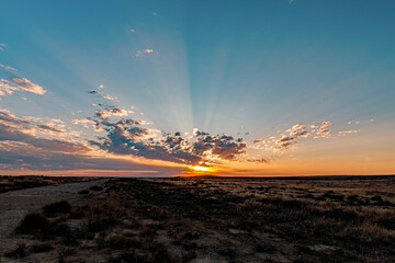 Sunrise in the Idaho desert
