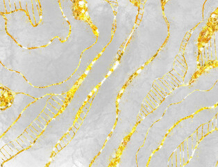 Elegant white marble with luxurious gold veins texture