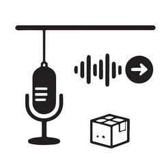 Audio-Based Product Delivery System Concept Illustration.