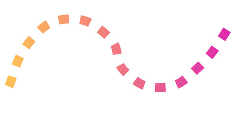 Wavy Dotted Line with Vibrant Gradient - Abstract Flow and Connection Path