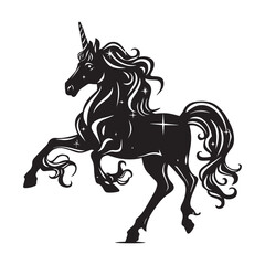 horse vector on white background