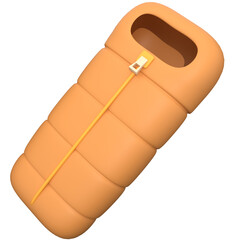 Sleeping Bag Outdoor 3D Illustration