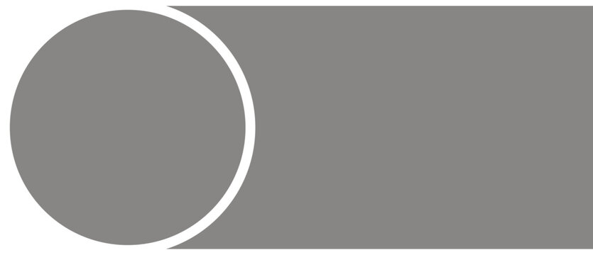 Abstract geometric shape with a circle and rectangle