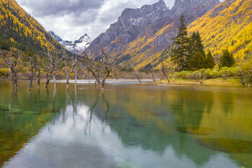 Siguniang Mountains (Four Girls Mountain) is a famous tourist attraction in Sichuan, China, It features mountains, pine forest streams and wild animals and has been certified as a 5A level 