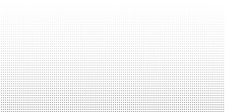 Dotted gradient halftone background. Horizontal seamless dots pattern in pop art style. Abstract modern stylish texture. Vector illustration.