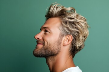 A smiling man in a professional portrait session. Concept artwor