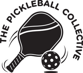 Vector illustration of an abstract background in pickleball 