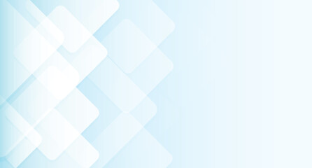 Clean modern blue abstract background with transparent overlapping geometric squares and gradients