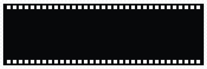 film strip icon Grunge 35mm film strip vector with blank frames, perfect for vintage cinema photography and movie reel illustration. seamless vintage filmstrip roll frame. Video or movie filmstrip ove