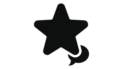 Customer review star icon for user feedback, ratings, testimonials, symbolizing quality, trust, and service satisfaction