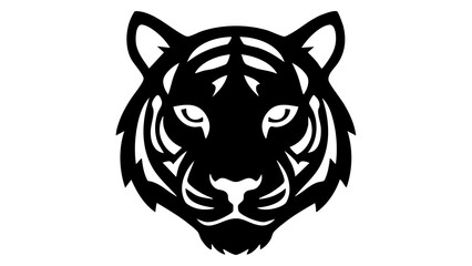 head tiger vector illustration