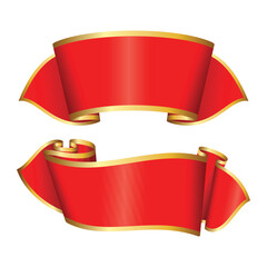 luxurious premium ribbon vector