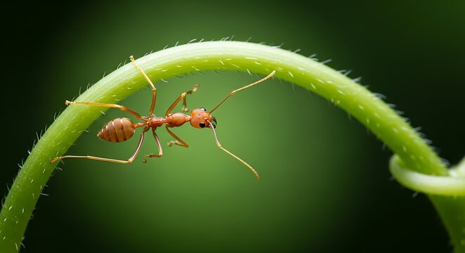 ant on leaf