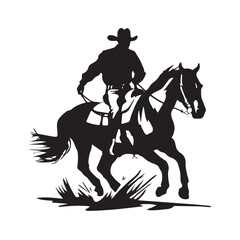horse rider silhouette
