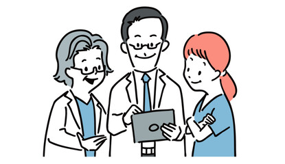 診察するお医者さん