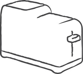 Two slice toaster outline
