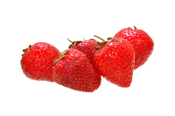 strawberry isolated on white background