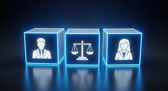 Law, justice and legal team concept with diverse professional
