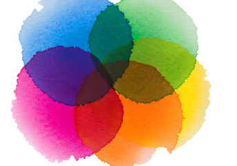 Vibrant watercolor splash with transparent background great for abstract design elements or artistic graphic overlays for branding and creative projects