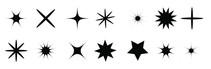 Vector Star Shapes Set