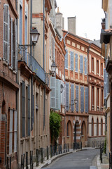 Views of Toulouse, city in southern France, Haute-Garonne department, Occitania region, centre of European aerospace industry with pink red bricks houses, travel destination
