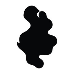 organic shapes digital print vector silhouette clip art logo design illustration. abstract organic icon collection